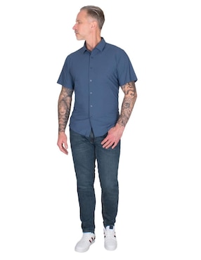 Camisa casual Generra manga corta para hombre
