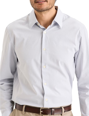 Camisa de vestir Dockers de algodón manga larga para hombre