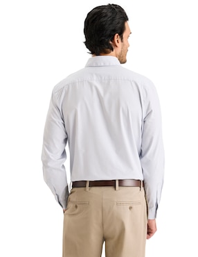 Camisa de vestir Dockers de algodón manga larga para hombre