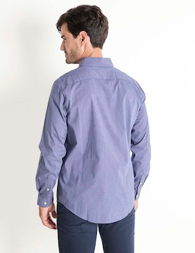 Camisa de vestir Dockers de algodón manga larga para hombre