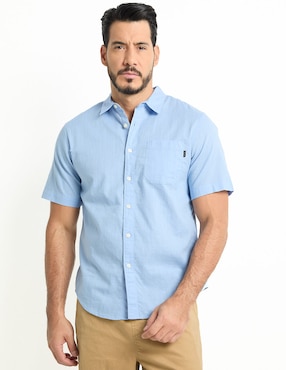 Camisa casual Dockers de algodón manga corta para hombre