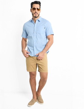 Camisa casual Dockers de algodón manga corta para hombre