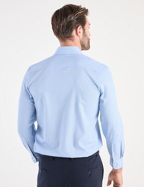 Camisa casual Haggar manga larga para hombre