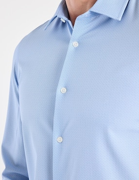 Camisa casual Haggar manga larga para hombre