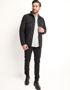 Camisa casual JBE de algodón manga larga para hombre