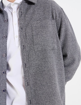 Sobrecamisa casual Jbe de algodón manga larga para hombre