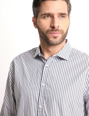 Camisa casual JBE de algodón manga larga para hombre