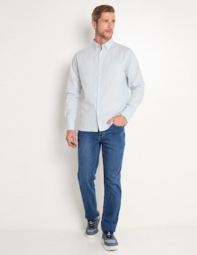 Jeans slim Jbe deslavado para hombre