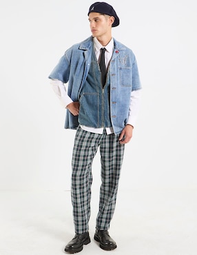 Camisa casual Regent Street de algodón manga larga para hombre