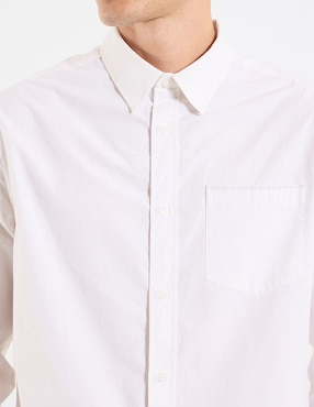 Camisa casual Regent Street de algodón manga larga para hombre