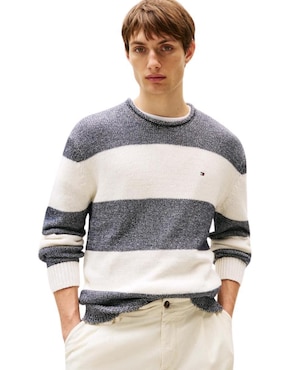 Suéter Tommy Hilfiger Cuello Redondo Para Hombre