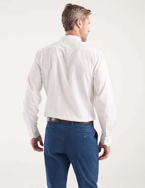 Camisa casual Jbe de algodón manga larga para hombre