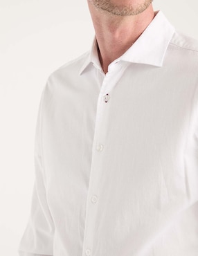 Camisa casual Jbe de algodón manga larga para hombre