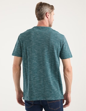 Playera Jbe cuello henley para hombre