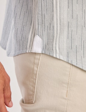 Camisa casual Jbe de algodón manga corta para hombre