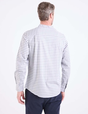 Camisa casual Jbe algodón manga larga para hombre