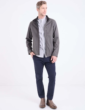 Camisa casual Jbe algodón manga larga para hombre