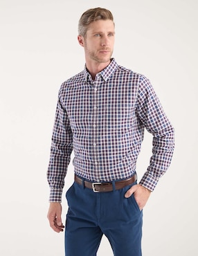 Camisa casual Jbe manga larga para hombre