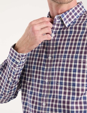 Camisa casual Jbe manga larga para hombre