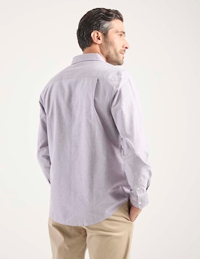Camisa casual Jbe de algodón manga larga para hombre
