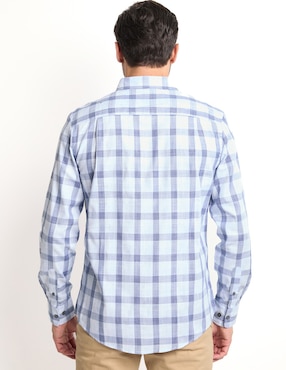 Camisa casual JBE de algodón manga larga para hombre
