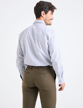 Camisa casual Jbe de algodón manga larga para hombre