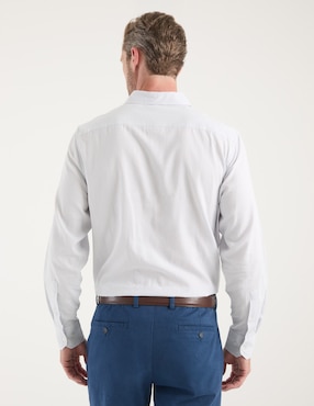 Camisa casual Jbe de algodón manga larga para hombre