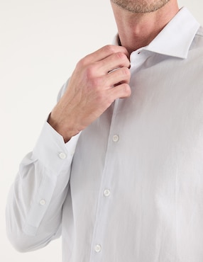 Camisa casual Jbe de algodón manga larga para hombre