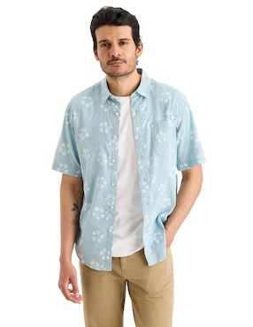 Camisa casual Dockers de algodón manga corta para hombre