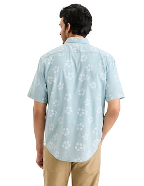 Camisa casual Dockers de algodón manga corta para hombre
