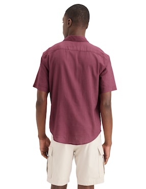 Camisa casual Dockers de algodón manga corta para hombre