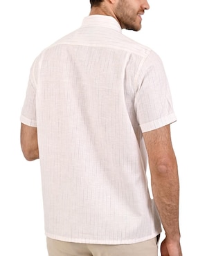 Camisa casual Michel Blanc manga corta para hombre