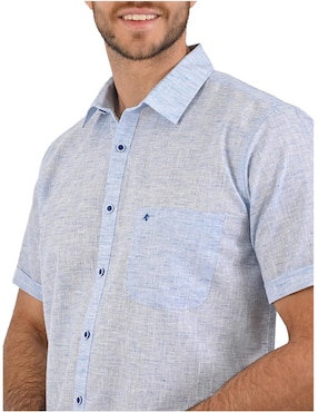 Camisa casual Michel Blanc manga corta para hombre