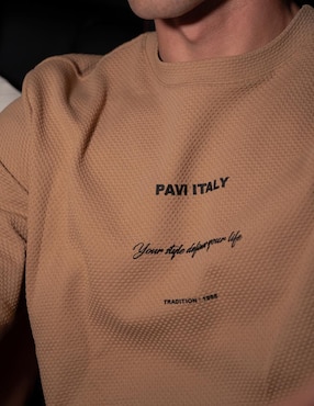 Playera Pavi Italy cuello redondo para hombre