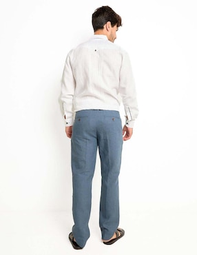 Pantalón casual slim Ábito de lino para hombre