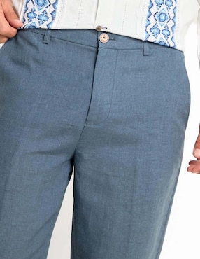 Pantalón casual slim Ábito de lino para hombre