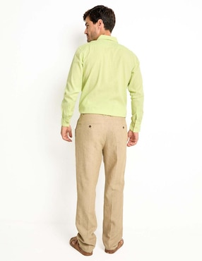 Pantalón casual slim Ábito de lino para hombre