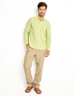 Pantalón casual slim Ábito de lino para hombre