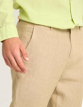 Pantalón casual slim Ábito de lino para hombre