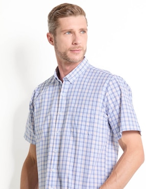 Camisa casual Dioro de algodón manga corta para hombre