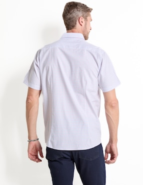 Camisa casual Dioro de algodón manga corta para hombre
