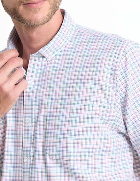Camisa casual Dioro de algodón manga corta para hombre