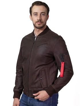 Chamarra bomber Perry Ellis con bolsillos para hombre