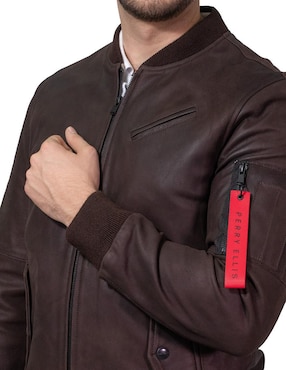 Chamarra bomber Perry Ellis con bolsillos para hombre