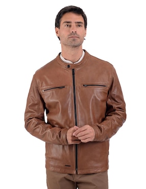 Chamarra casual Perry Ellis con bolsillos para hombre