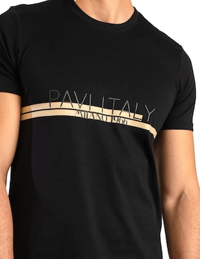 Playera Pavi Italy cuello redondo para hombre