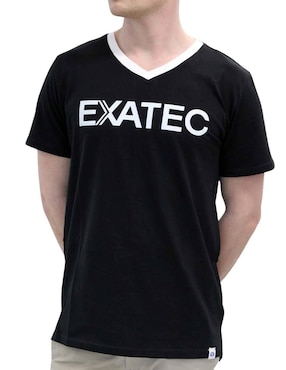 Playera Tec de Monterrey Exatec cuello V para hombre