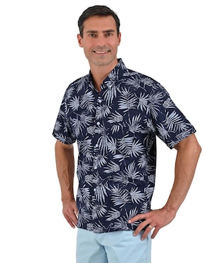 Camisa casual Michel Blanc manga corta para hombre