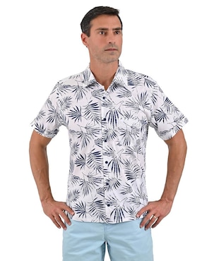 Camisa casual Michel Blanc manga corta para hombre