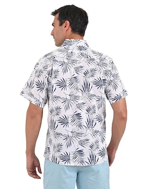 Camisa casual Michel Blanc manga corta para hombre